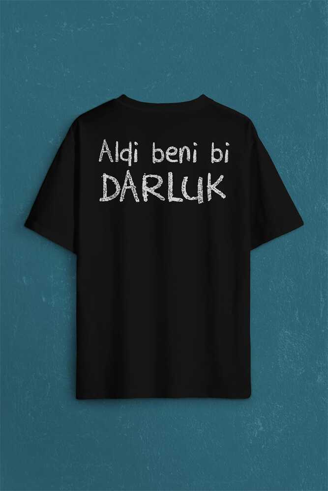 Aldi Beni Bi Darluk Darlık Karadeniz Trabzon Of Sırt Ön Baskılı Siyah Oversize Tişört Unisex (1)