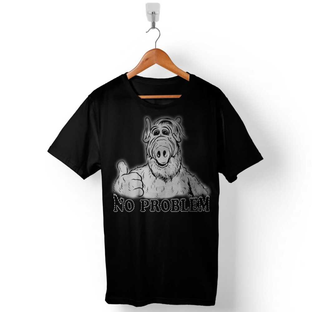 Alf No Problem Dizisi Melmac Alien Life Form Baskılı Tişört Unisex