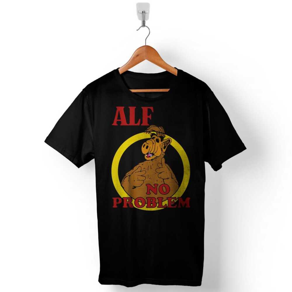 Alf No Problem Dizisi Melmac Alien Life Form Retro Baskılı Tişört Unisex