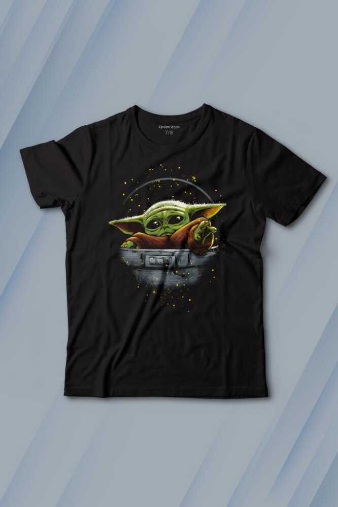 Baby on Board Yoda Star Wars Yeşil Bebek Mandalorian Baskılı Çocuk Tişört