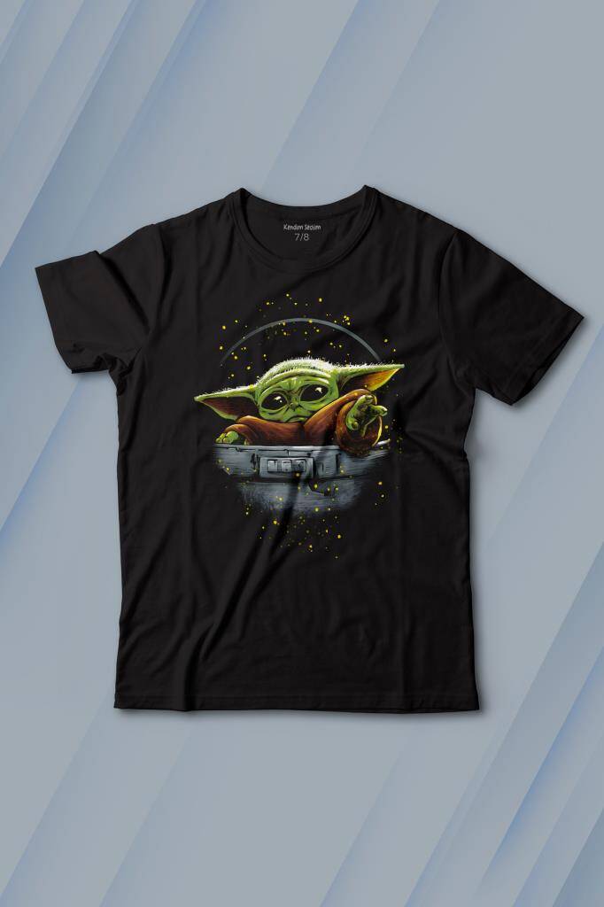 Baby on Board Yoda Star Wars Yeşil Bebek Mandalorian Baskılı Çocuk Tişört