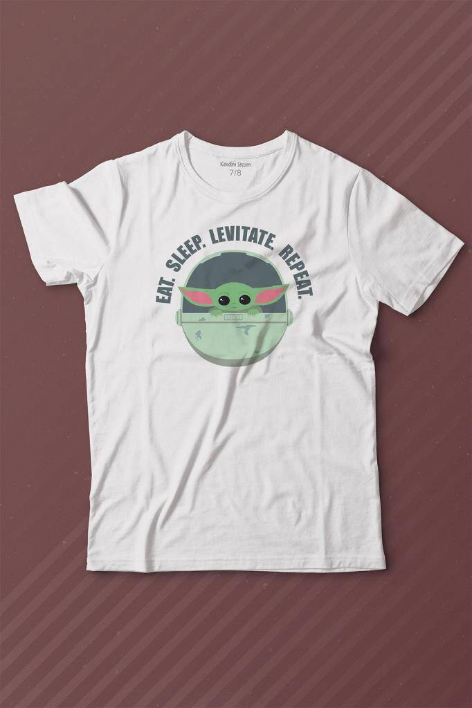 Baby Yoda The Mandalorian Star Wars Bebek Yoda Baskılı Çocuk Tişört