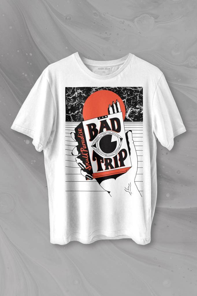 Bad Trip Urban Street Sokak Kültürü Baskılı Tişört Unisex