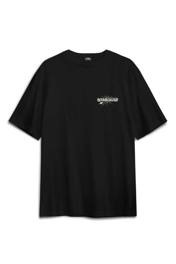 Baskılı Oversize T-shirt Stardust Yıldız Tozu Y2K Streetwear 90s Doksanlar Vintage Retro Unisex - 2
