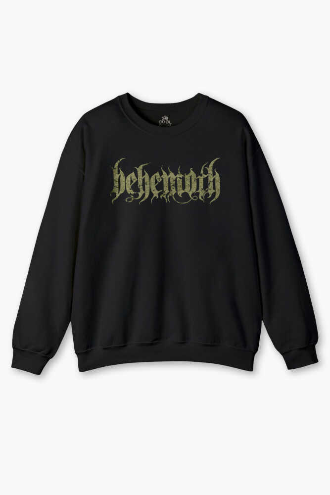 Behemoth Metal Gothic Siyah Sweatshirt Gotik Unisex Regular Fit
