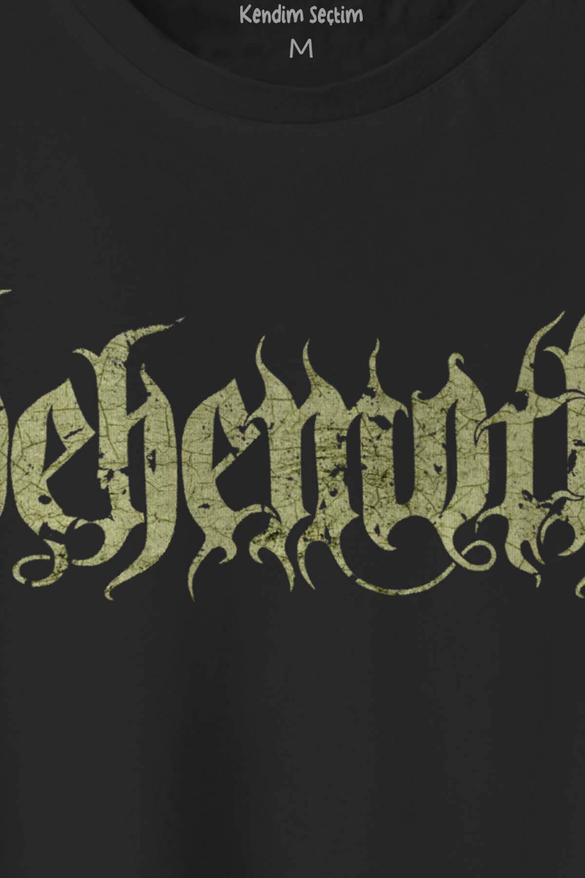 Behemoth Metal Gothic Unisex Regular Fit Pamuklu T-shirt Baskılı Tişört - 2