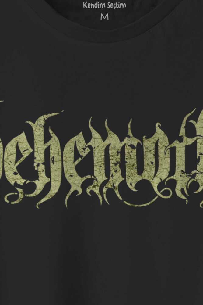 Behemoth Metal Gothic Unisex Regular Fit Pamuklu Baskılı Tişört (1)