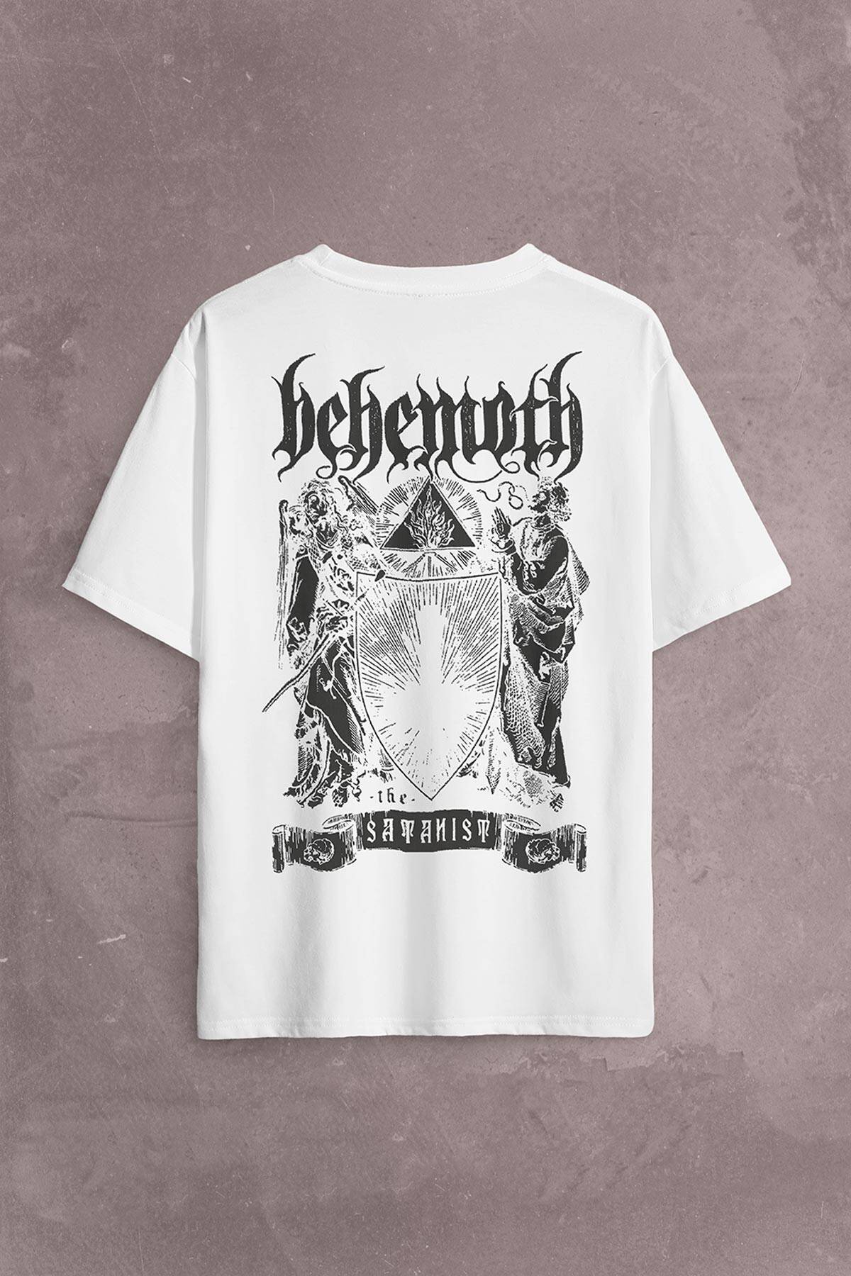 Behemoth The Satanıst Ben Sahar Metallica Sırt Ön Baskılı Oversize Tişört Unisex T-Shirt OVR12B1967 (1)