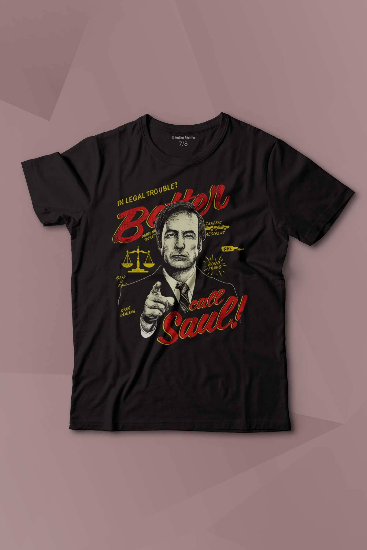 Better Call Saul Breaking Bad Dizi Film Baskılı Çocuk Tişört Kısa Kollu - 1
