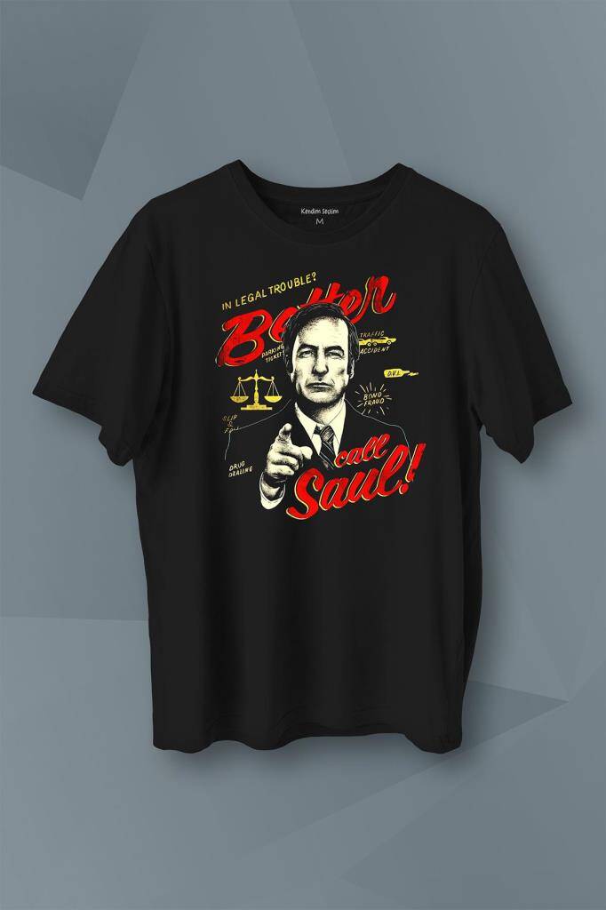 Better Call Saul Breaking Bad Dizi Film Baskılı Tişört Unisex