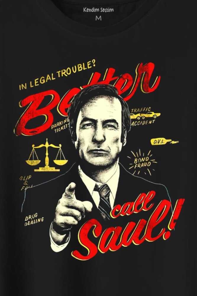 Better Call Saul Breaking Bad Dizi Film Baskılı Tişört Unisex (1)