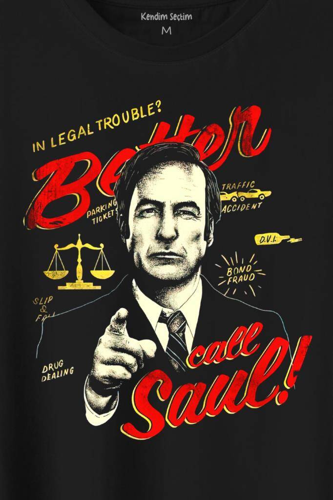 Better Call Saul Breaking Bad Dizi Film Baskılı Tişört Unisex (1)