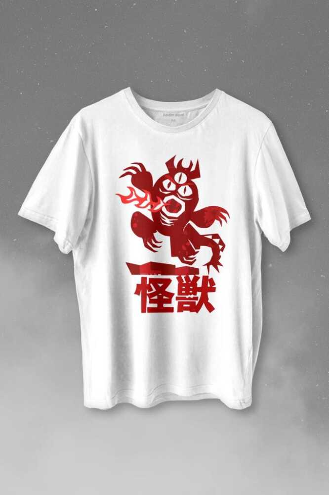 Big Hero 6 Fred Kaiju Büyük Kahraman Baskılı Beyaz Tişört Unisex