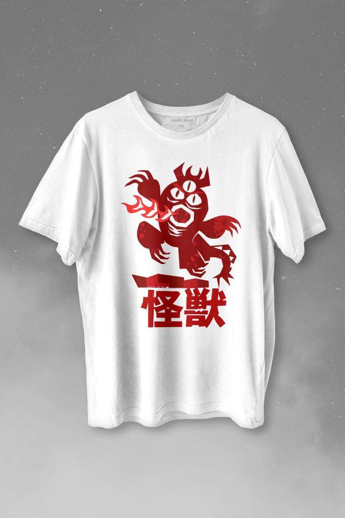 Big Hero 6 Fred Kaiju Büyük Kahraman Baskılı Beyaz Tişört Unisex