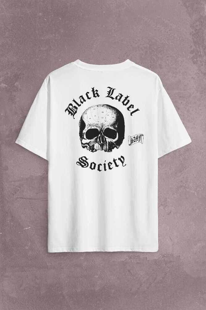 Black Label Socıety Anarchy Sırt Ön Baskılı Oversize Tişört Unisex T-Shirt - 2