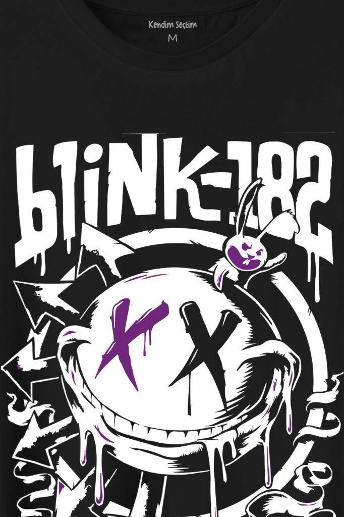Blink 182 Punk 20 Years Yirminci Yıl Rock Music Müzik Baskılı Tişört Unisex T-Shirt (1)