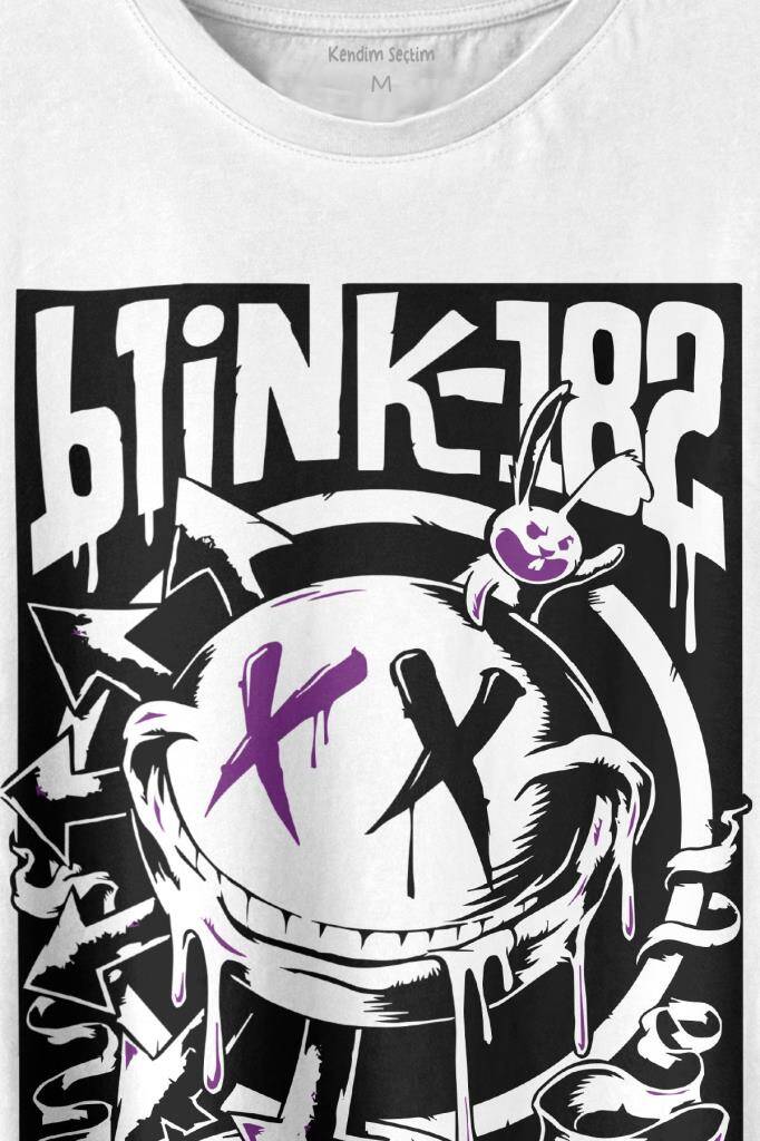 Blink 182 Punk 20 Years Yirminci Yıl Rock Music Müzik Baskılı Tişört Unisex T-shirt (1)