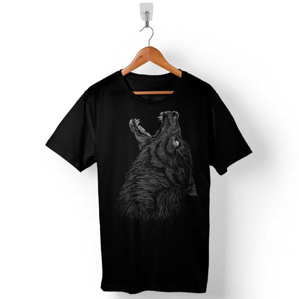 Bozkurt Head Wolf Kurt Kafası Göktürk Baskılı Tişört Unisex