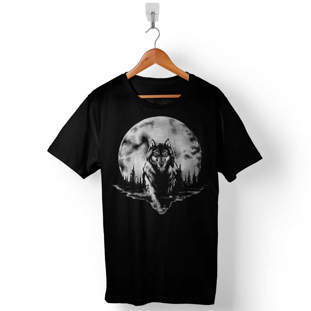 Göktürk Kurt Kafası Bozkurt Head Wolf Baskılı Tişört Unisex