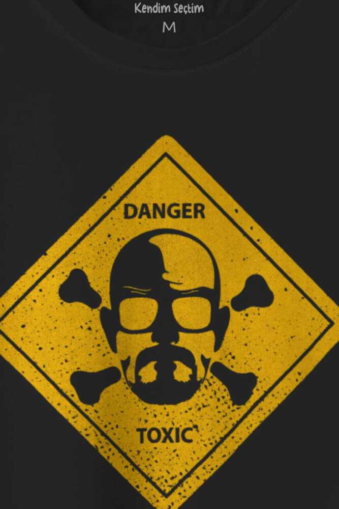 Breaking Bad Dizi Movie Tehlike Baskılı Siyah Unisex Tişört (1)