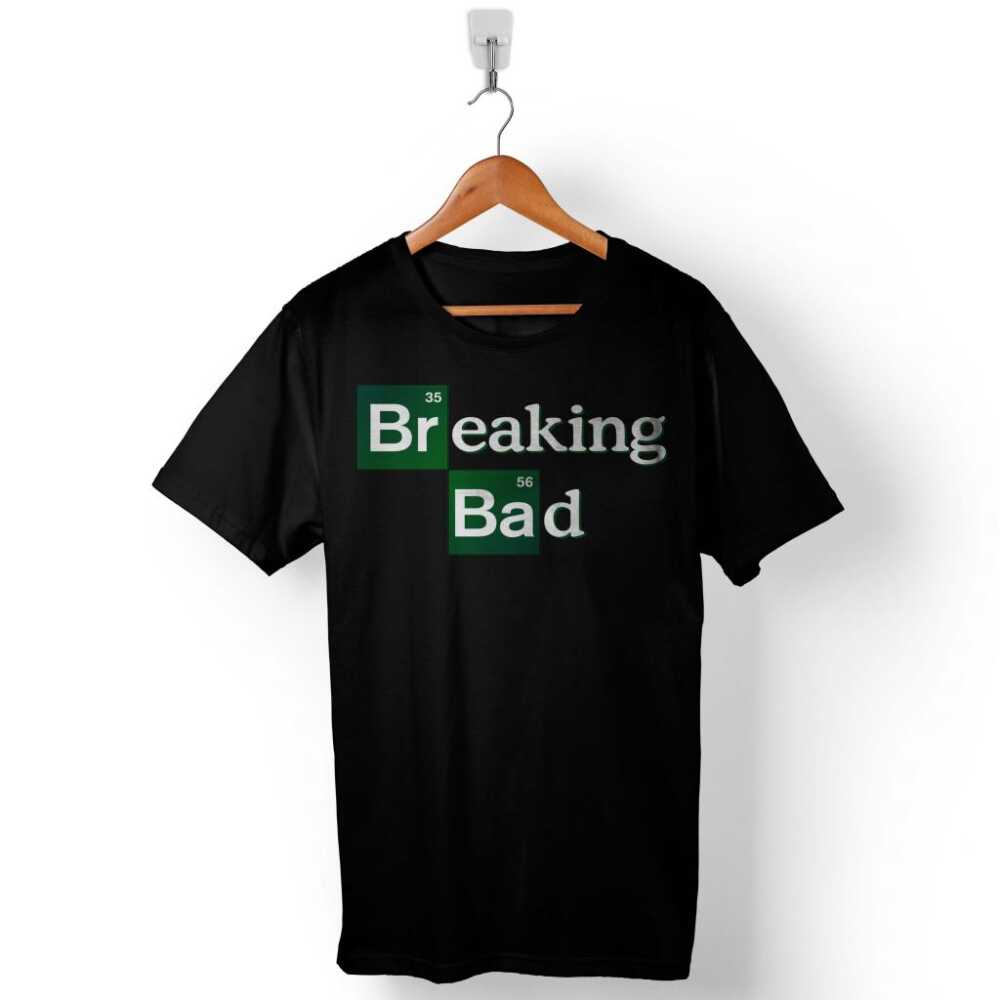 Breaking Bad Heisenberg Periyodik Tablo Baskılı Tişört Unisex
