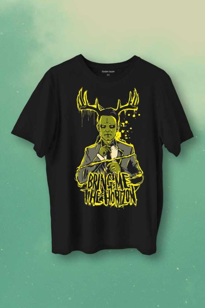 Bring Me The Horizon Pop Rock Geyik Baskılı Tişört Unisex - 1