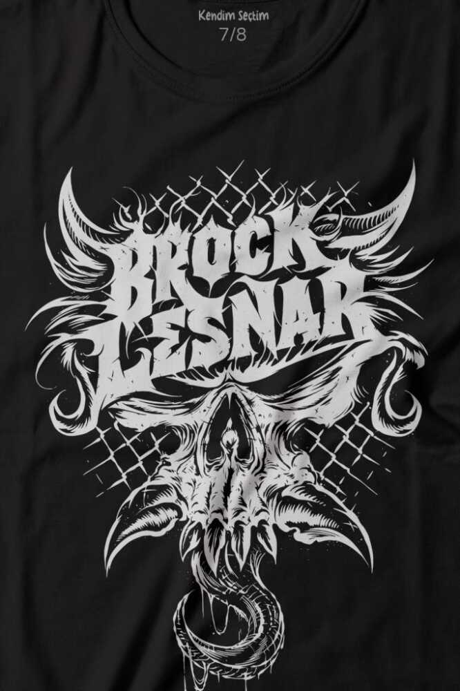 Brock Lesnar Logo WWE UFC Amerikan Güreşi Spor Baskılı Tişört Çocuk T-shirt (1)
