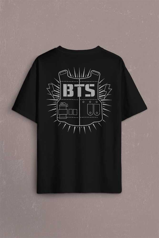 Bts Bangtan Boys Jimin 1995 95 J-Hope 94 1994 Sırt Ön Baskılı Oversize Tişört Unisex (1)