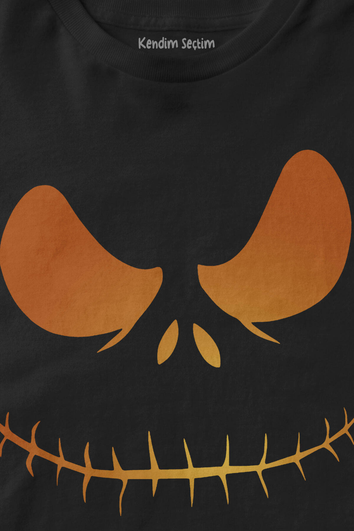 Cadılar Bayramı Halloween Jack The Nightmare Before Christmas Baskılı Çocuk T-shirt Siyah Tişört (1)