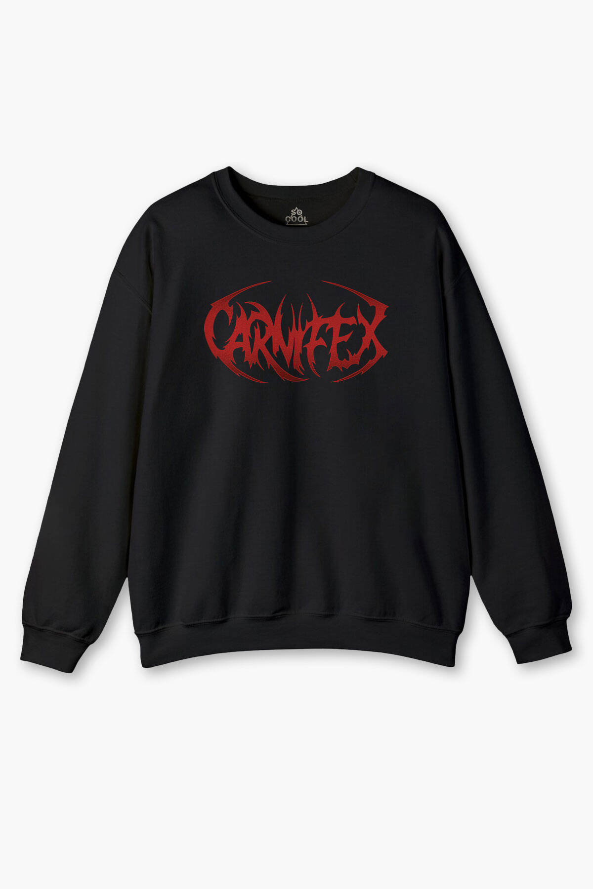 Carnifex Baskılı Siyah Sweatshirt Metal Music Unisex Regular Fit