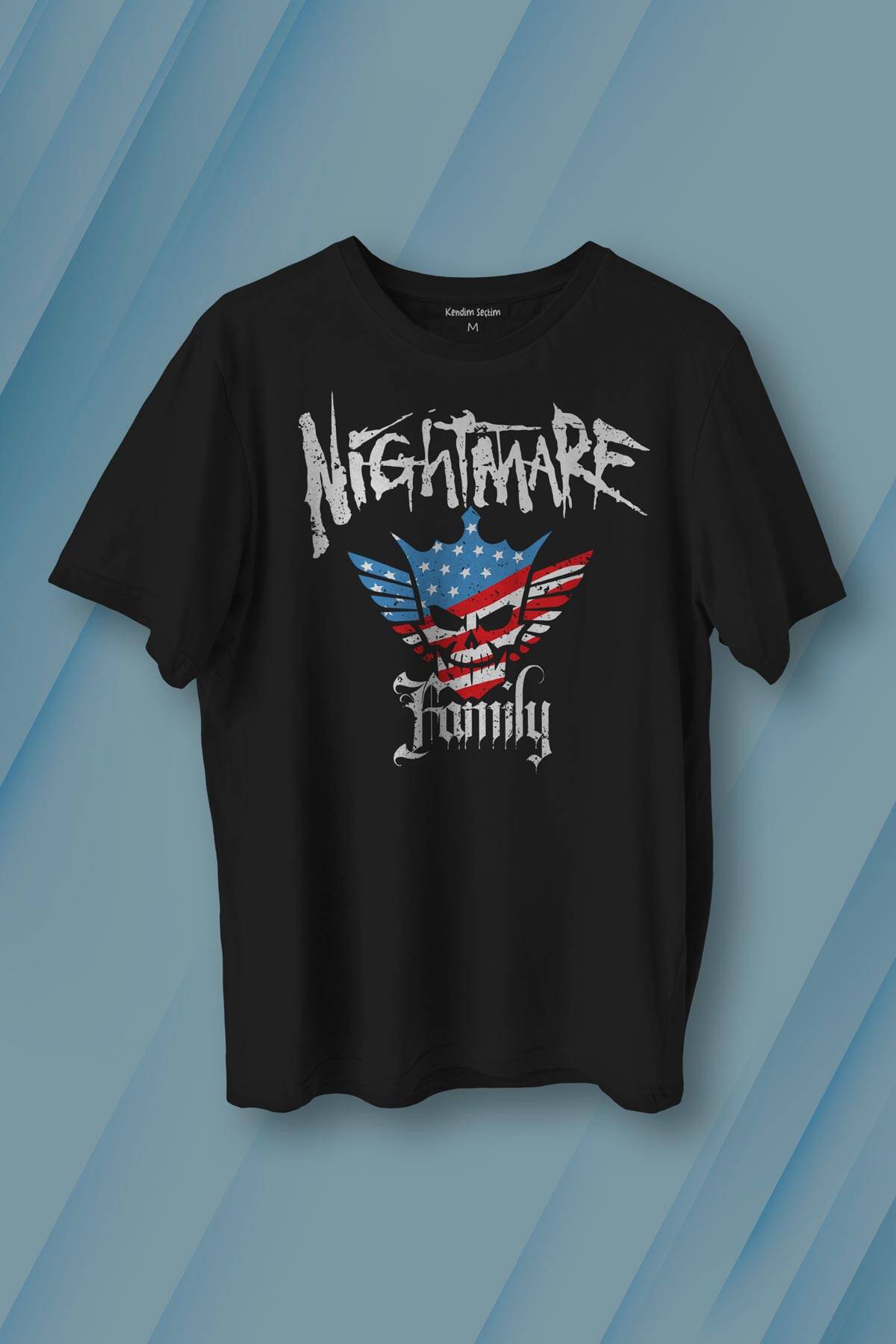 Cody Rhodes Nightmare Family Wwe Amerikan Güreşi Gym Body Logo Baskılı Siyah Tişört Unisex