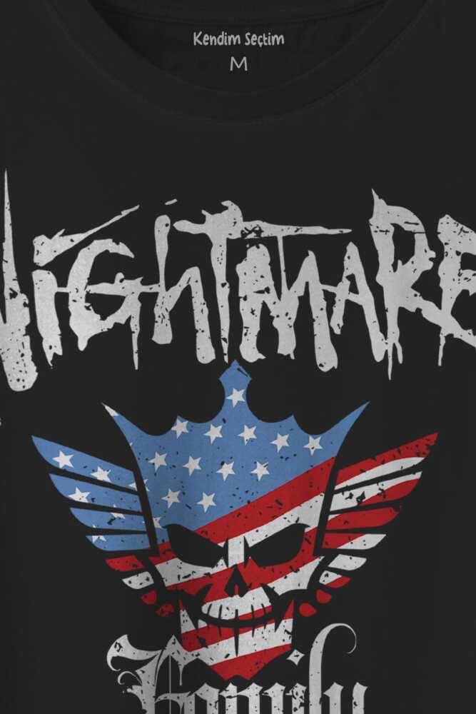 Cody Rhodes Nightmare Family Wwe Amerikan Güreşi Gym Body Logo Baskılı Siyah Tişört Unisex (1)