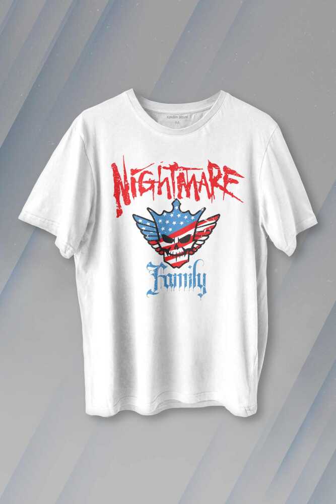 Cody Rhodes Nightmare Family Wwe Amerikan Güreşi Gym Body Logo Baskılı Beyaz Tişört Unisex