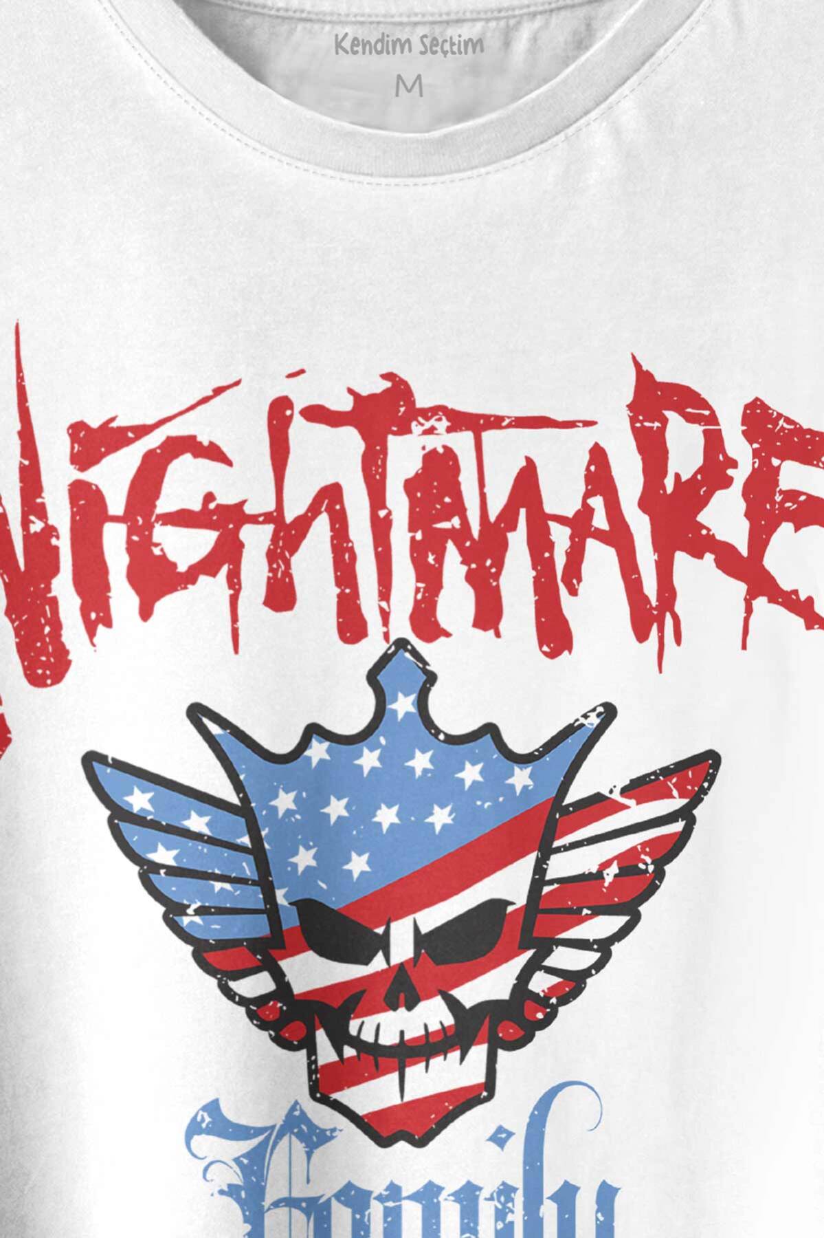 Cody Rhodes Nightmare Family Wwe Amerikan Güreşi Gym Body Logo Baskılı Beyaz Tişört Unisex - 2