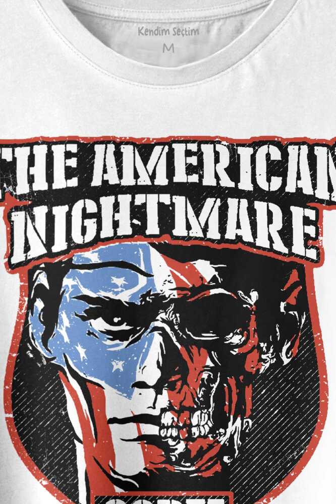 Cody Rhodes Nightmare Family Wwe Amerikan Güreşi Gym Body Kuru Kafa Yüz Baskılı Beyaz Tişört Unisex (1)