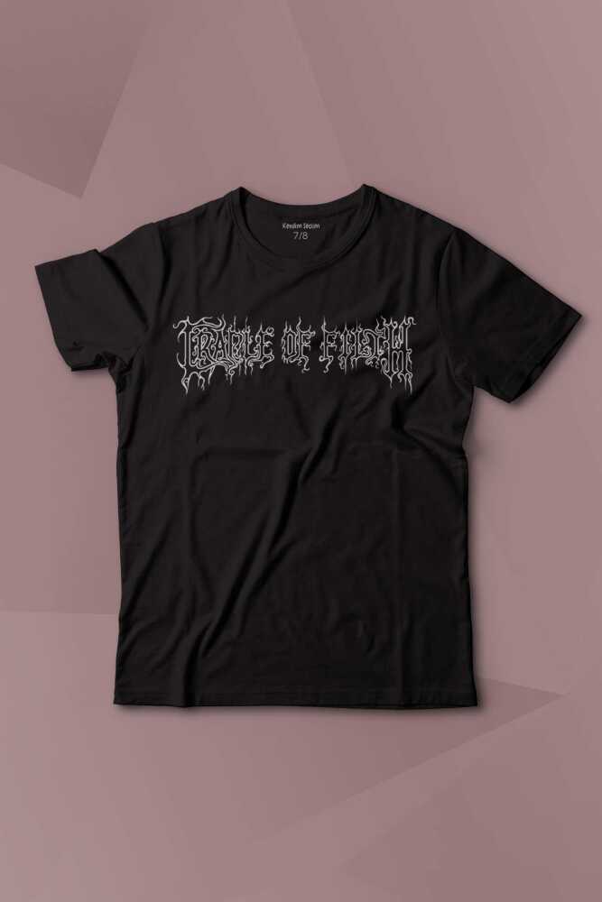 Cradle Of Filth Black Metal Gotik Gothic Goth Music Baskılı Çocuk Tişört Kısa Kollu