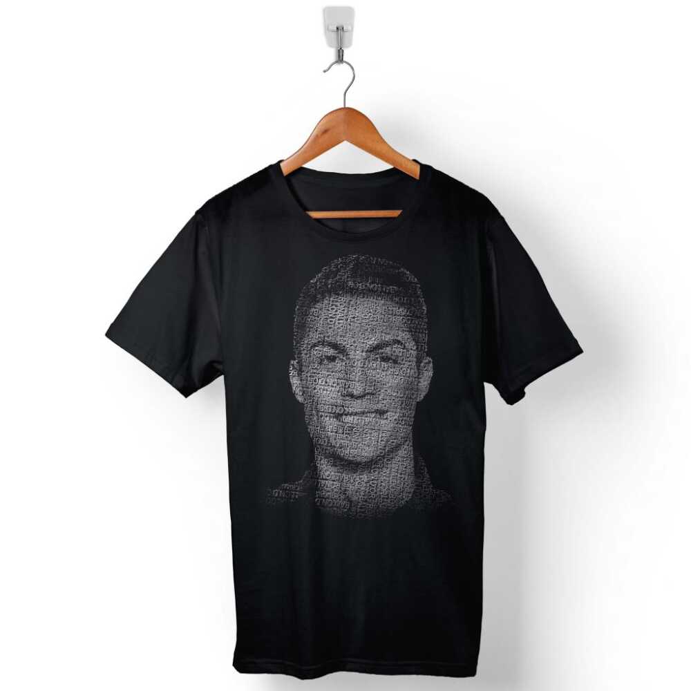 Cristiano Ronaldo Air Cr7 Typography Siluet Baskılı Tişört Unisex
