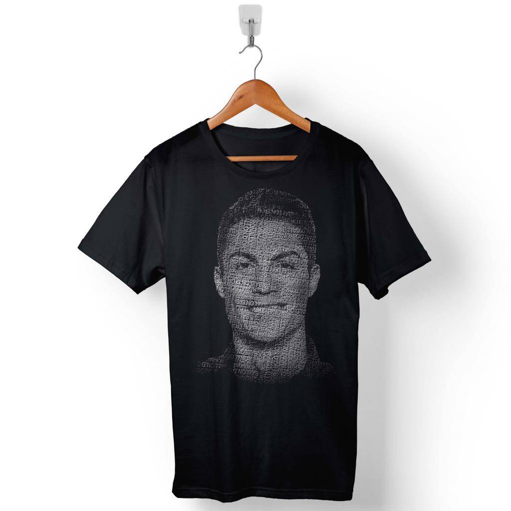 Cristiano Ronaldo Air Cr7 Typography Siluet Baskılı Tişört Unisex