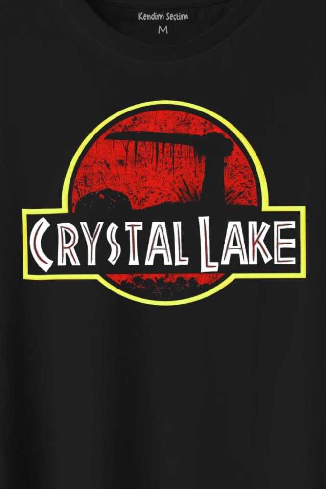 Crystal Lake Korku Filmi Jason Movie Film Halloween Baskılı Tişört Unisex T-Shirt (1)