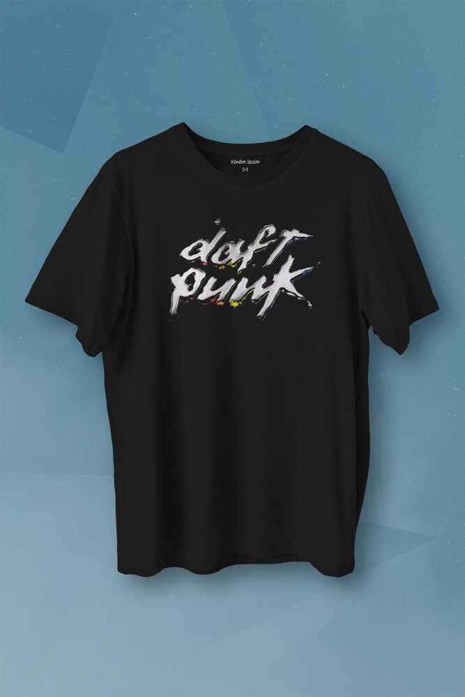 Daft Punk Müzik Get Lucky Music Baskılı Tişört Unisex
