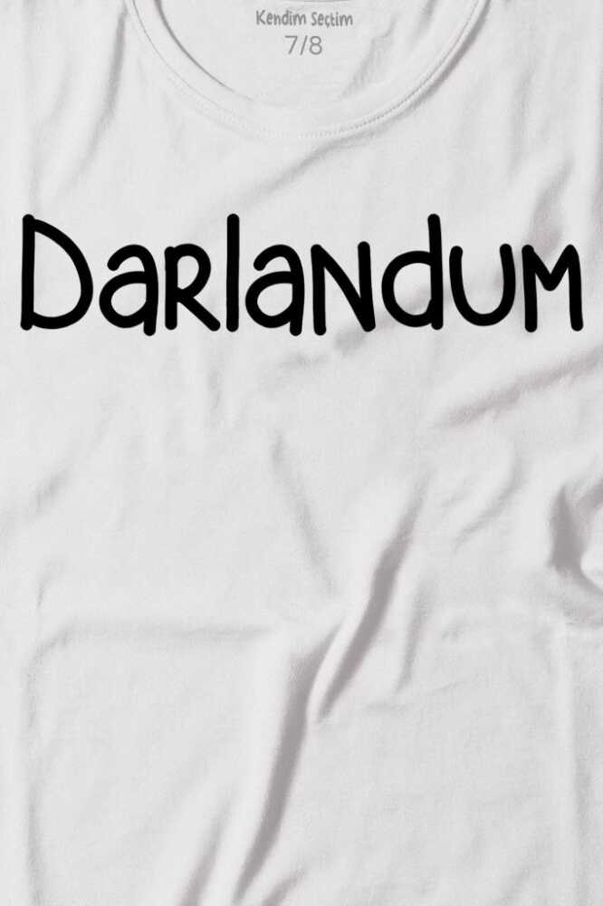 Darlandum Darlandım Dar Lan Dum Karadeniz Trabzon Baskılı Çocuk Tişört (1)