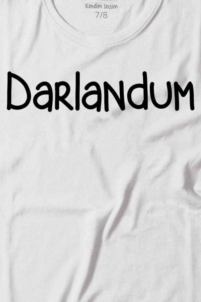 Darlandum Darlandım Dar Lan Dum Karadeniz Trabzon Baskılı Çocuk Tişört (1)
