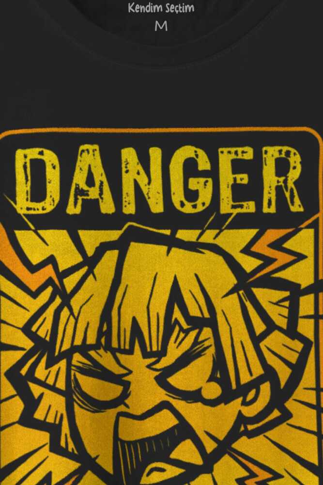 Demon Slayer Tişört Zenitsu Anime Tanjiro Nezuko Kısa Kollu Unisex T-shirt (1)