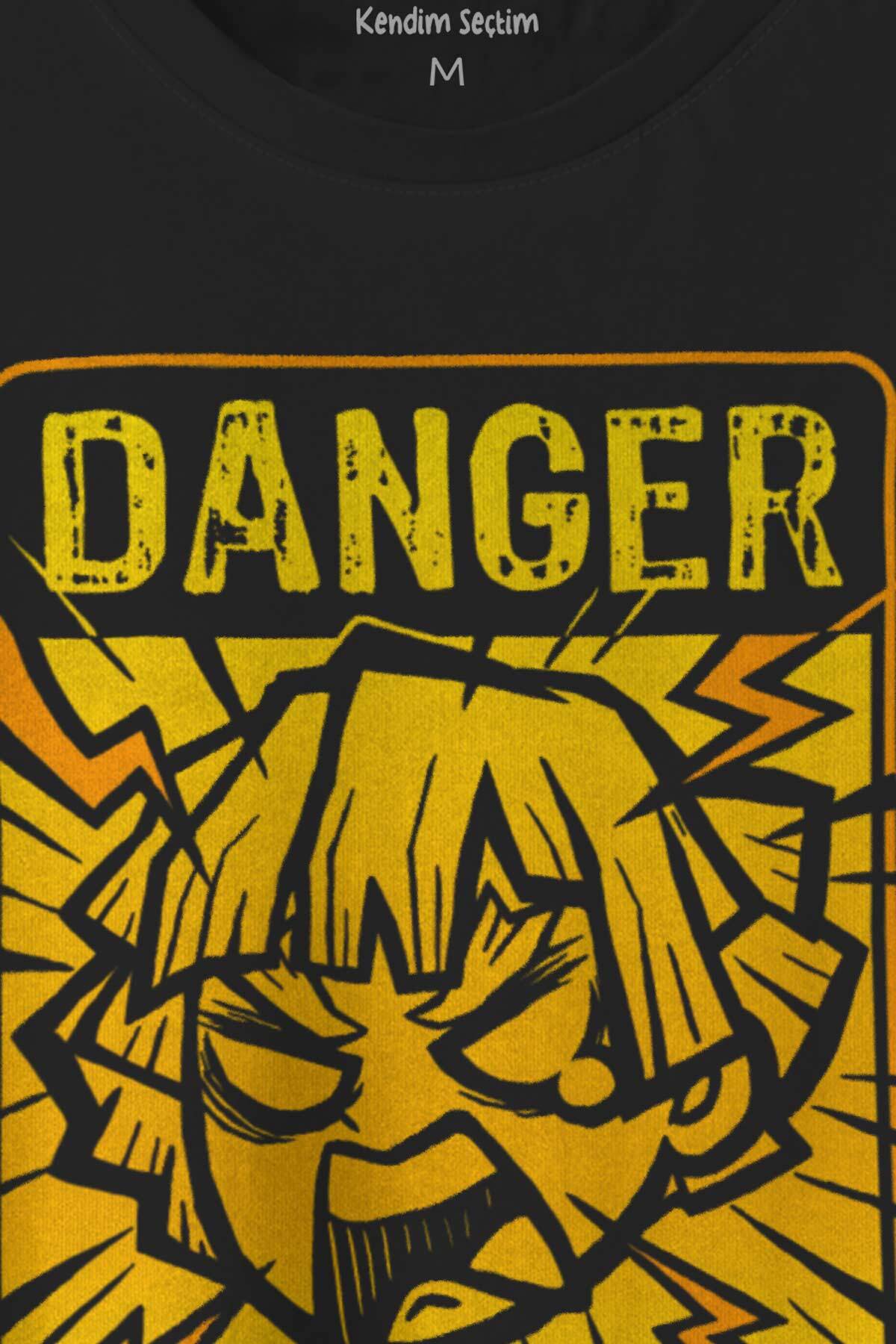 Demon Slayer Tişört Zenitsu Anime Tanjiro Nezuko Kısa Kollu Unisex T-shirt (1)