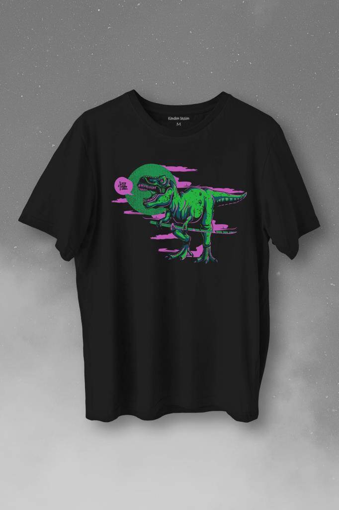 Dinozor Dinosaurs T-Rex Streetwear Sokak Urban Baskılı Tişört Unisex - 1
