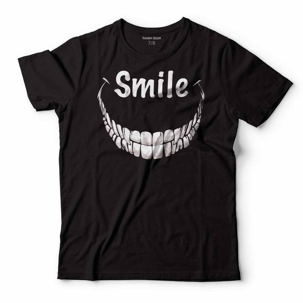 Diş Kuru Kafa Skeleton Skull Smile Çocuk Tişört