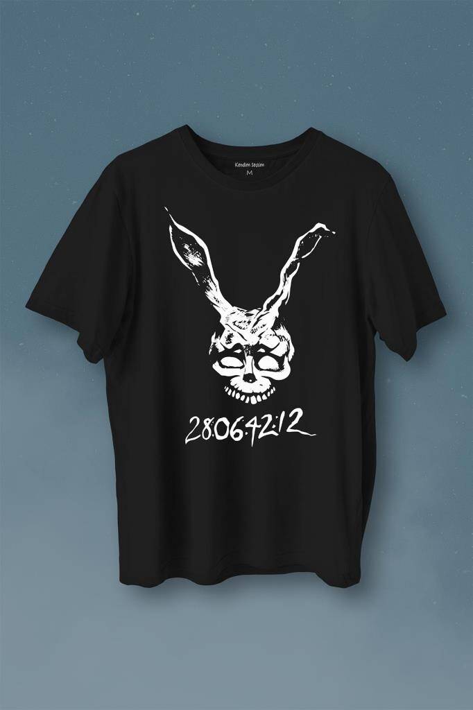 Donnie Darko Beyaz Tavşan Film Movie Dark Baskılı Tişört Unisex