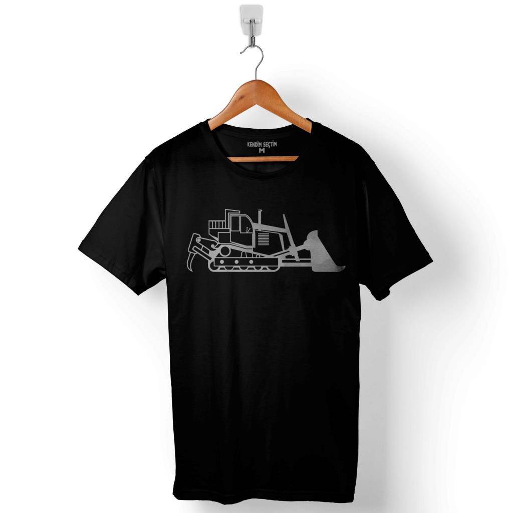 Dozer Loader Caterpillar 963 Cat Kato Komatsu Baskılı Tişört Unisex