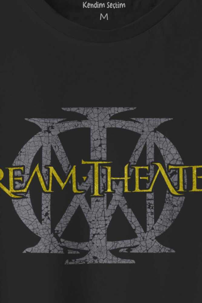 Dream Theater Metal Music Progressive Metal Guitar Baskılı Siyah Tişört Unisex (1)