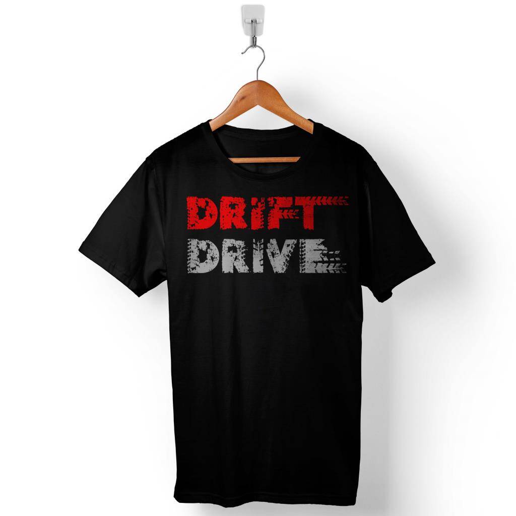 Drift Drive Car Araç Kaydırma Motosiklet Baskılı Tişört Unisex